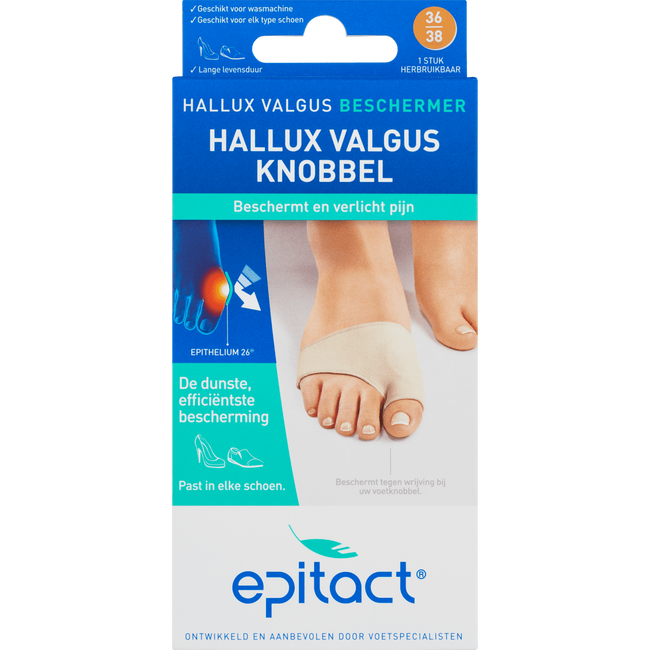 Epitact Hallux Valgus Knobbel Beschermer 36-38