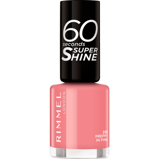 Rimmel London 60 Seconds SuperShine Nagellak 235 Preppy In Pink 8 ML