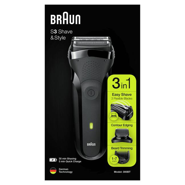 Braun Elektrisch Scheerapparaat Series 3 Shave & Style 300BT