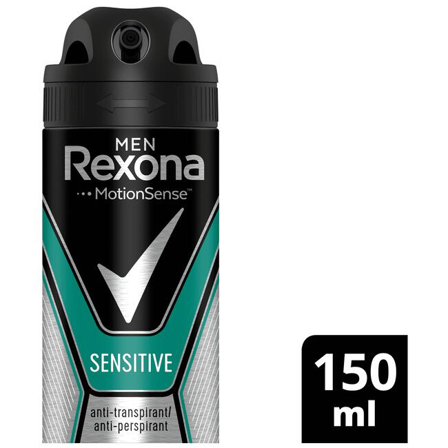 Rexona Men Sensitive Anti-Transpirant Deodorant Spray 150 ML