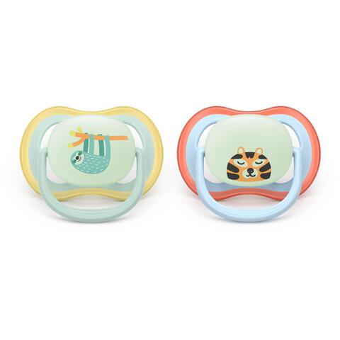 Philips Avent Fopspeen Ultra Air Night 0-6M SCF376/24 2 stuks