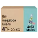 Etos Woezel & Pip Luiers Maxi+ Maat 4+ 9-20 kg Megabox 124 stuks