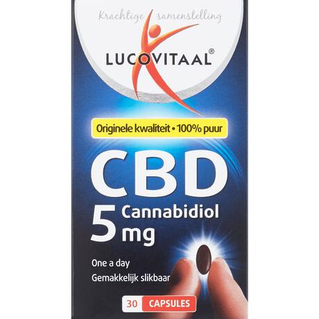 Lucovitaal CBD 5 mg Cannabidiol Capsules