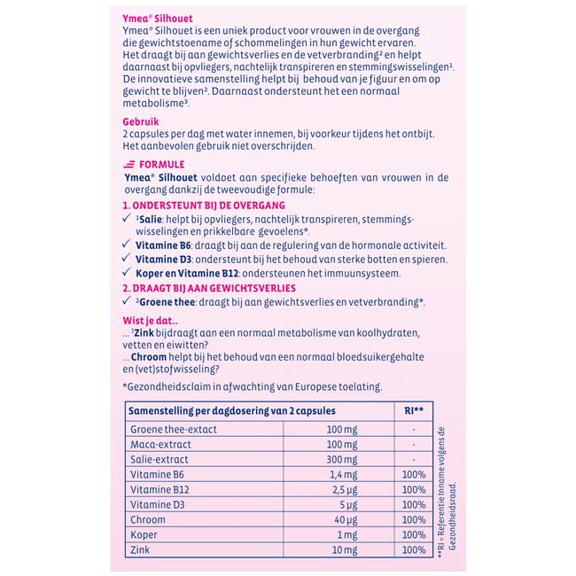 Ymea Overgang Silhouet 64 Capsules