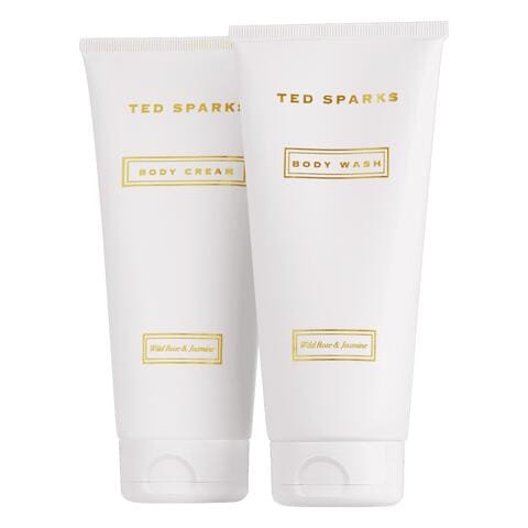 Ted Sparks Giftset Showergel & Body Cream Fresh Linnen