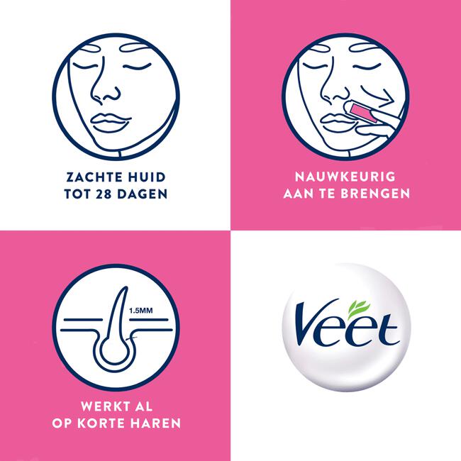 Veet Ontharingsstrips Gezicht Sensitive 20 stuks