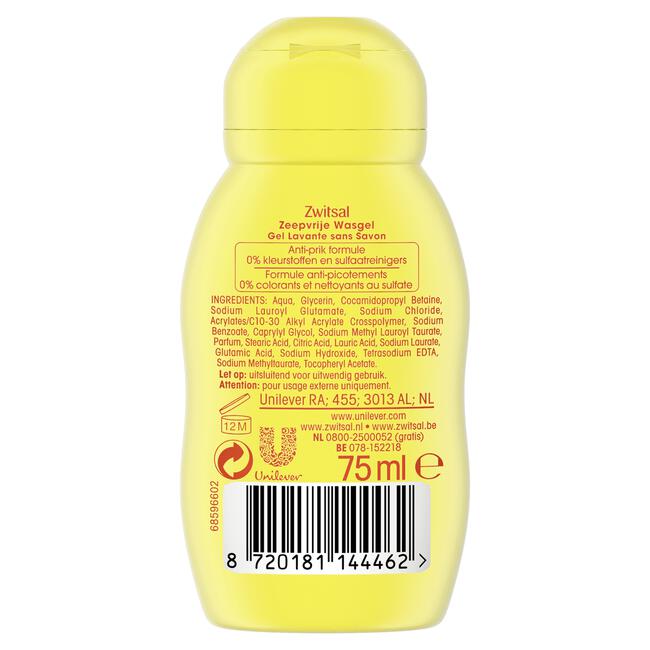 Zwitsal Baby Zeepvrije Wasgel Mini 75 ML