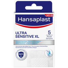 Hansaplast Ultra Sensitive XL Eilandpleister 5 stuks