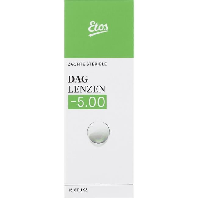 Etos Zachte Daglenzen -5,00 15 stuks