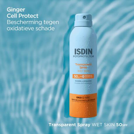 ISDIN Transparent Zonnebrand Spray Wet Skin SPF50 250 ML  