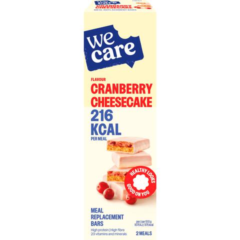 WeCare Bars Cranberry Cheesecake 2 stuks