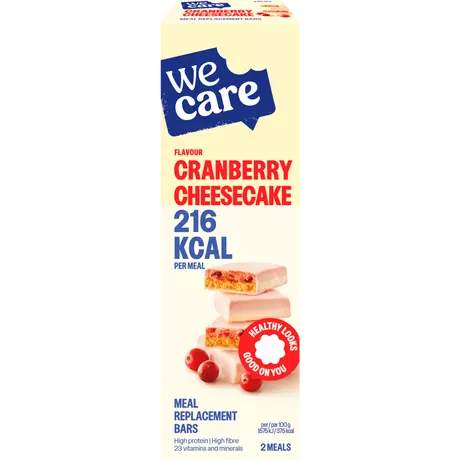 WeCare Bars Cranberry Cheesecake 2 stuks