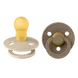 BIBS Colour Fopspeen Rond Latex Maat 3 Vanilla/Dark Oak 2 stuks