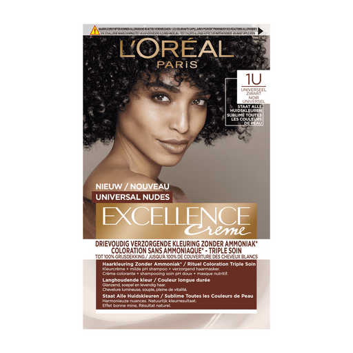 L'Oréal Paris Excellence Universal Nudes Permanente Haarverf 1U Zwart