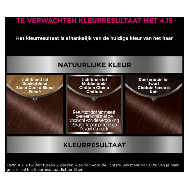 Garnier Olia Permanente Haarverf 4.15 IJs-Kastanjebruin