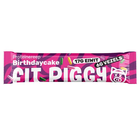 Fit Piggy eiwitreep Birthdaycake