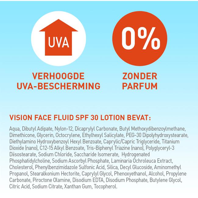 Vision Face Fluid Zonnebrand SPF30 50 ML