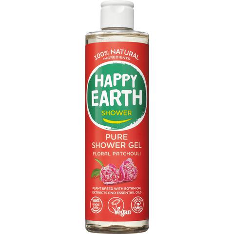Happy Earth 100% Natuurlijke Floral Patchouli Douchegel 300 ML