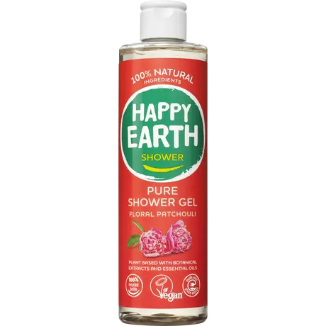 Happy Earth 100% Natuurlijke Floral Patchouli Douchegel 300 ML