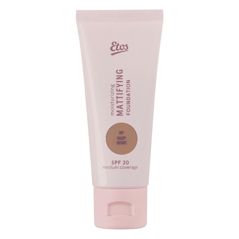 Etos Moisturizing Mattifying Foundation SPF 20 09 Deep Beige
