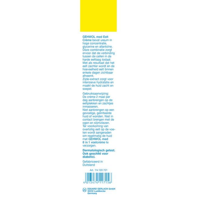 Gehwol Med. Eelt Creme 125 ML