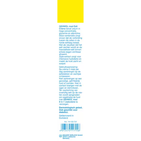 Gehwol Med. Eelt Creme 125 ML