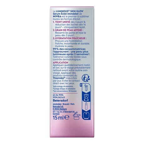 NIVEA Luminous Skin Glow Instant Glow Serum 15ml