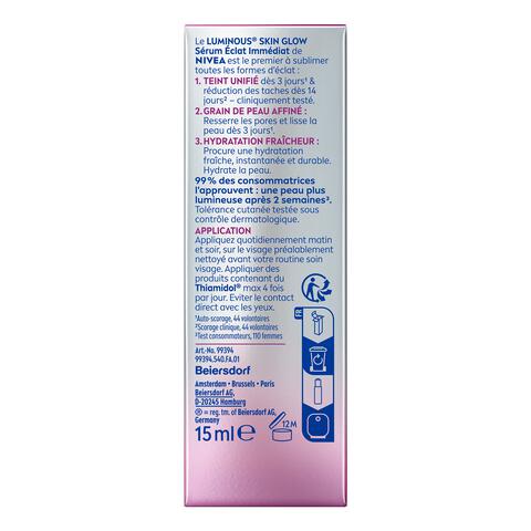 NIVEA Luminous Skin Glow Instant Glow Serum 15ml