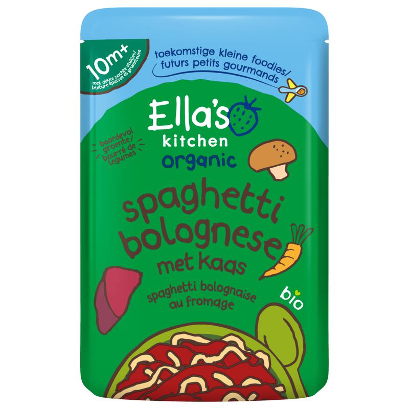 Ella's Kitchen Bio Spaghetti Bolognese Kaas 10+ Maanden 190 gram