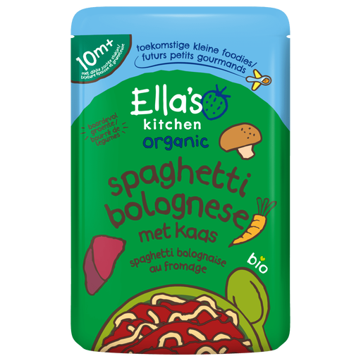 Ella's Kitchen Bio Spaghetti Bolognese Kaas 10+ Maanden 190 gram
