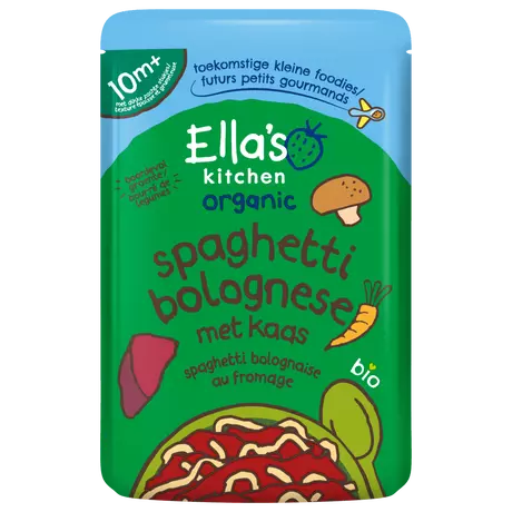 Ella's Kitchen Bio Spaghetti Bolognese Kaas 10+ Maanden 190 gram