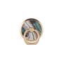 IDEAL OF SWEDEN Magnetic Ring Mount Golden Jade Marble 