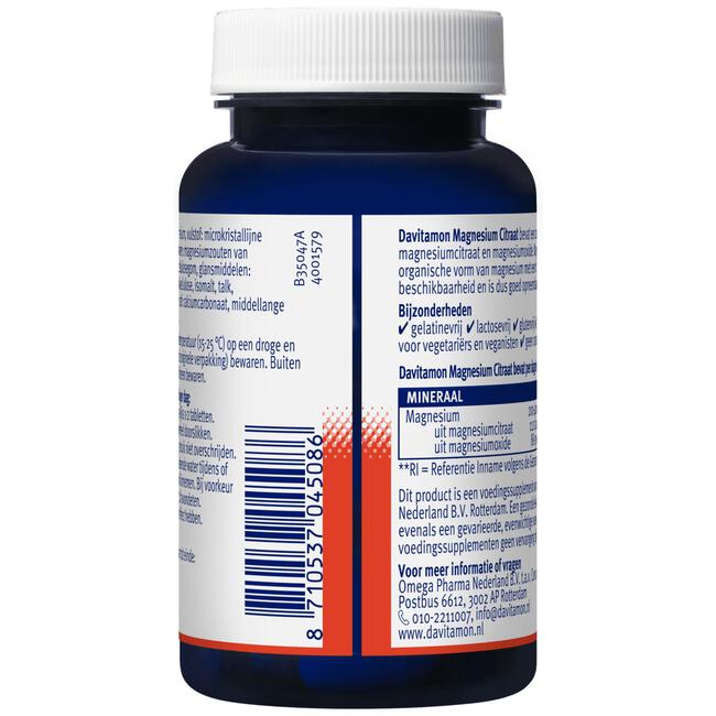 Davitamon Magnesium Citraat Tabletten 50+10 stuks