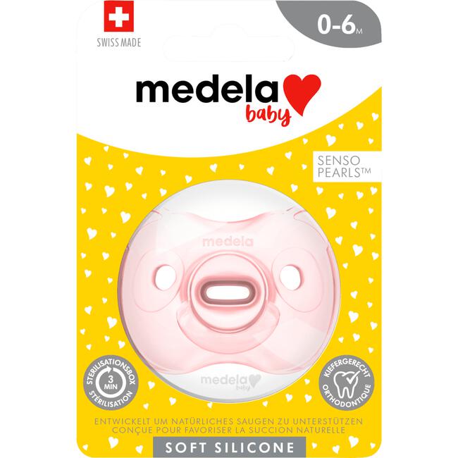Medela Baby Fopspeen Soft Silicone 0-6M Soft Pink