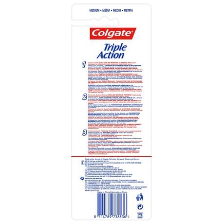 Colgate Triple Action Medium Tandenborstels - 4 stuks