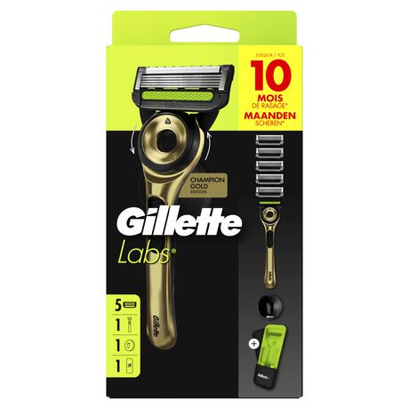 GilletteLabs Scheersysteem 1 Handvat Met 5 Navulmesjes En Reisetui