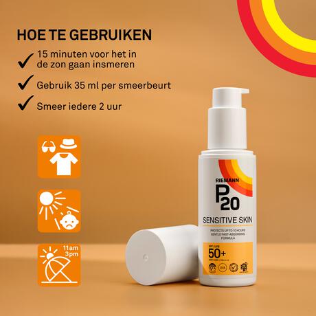 P20 Sensitive Skin Zonnebrand Lotion SPF50+ 200 ML