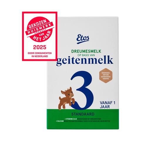Etos Standaard 3 Dreumesmelk Geitenmelk Vanaf 1 jaar 800 GR
