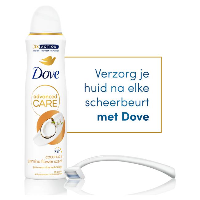 Dove Advanced Care Coconut & Jasmine Flower Anti-Transpirant Deodorant Spray 150 ML