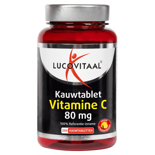 Lucovitaal Vitamine C kauwtabl 200 stuks