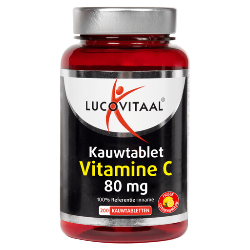Lucovitaal Vitamine C 80 mg Citroensmaak Kauwtabletten 200 stuks