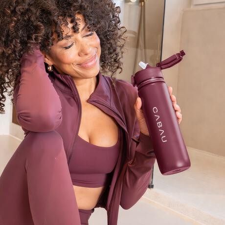 Cabau Lifestyle Bloom Bottle Stainless Steel - Cherry