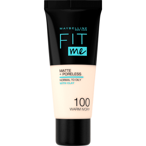 Maybelline New York Fit Me Matte+Poreless Foundation 100 Warm Ivory 30 ML