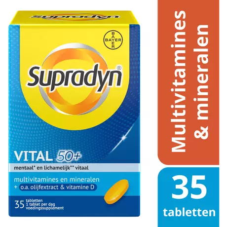 Supradyn Vital 50+ Multivitamines Vijftigplussers Tabletten 25 stuks