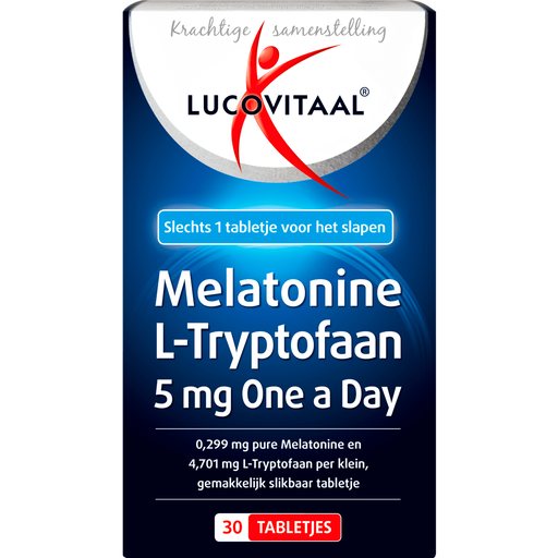 Lucovitaal Melatonine L-Tryptofaan 5 MG 30 stuks