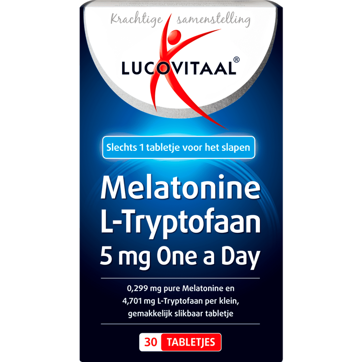 Lucovitaal Melatonine L-Tryptofaan 5 MG 30 - 30 stuks