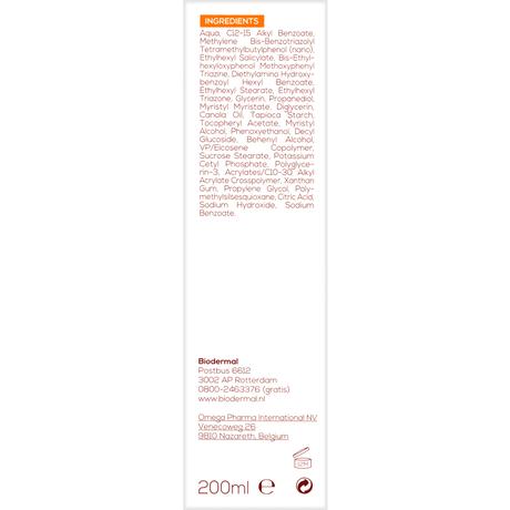 Biodermal Gevoelige Huid Zonnemelk SPF50+ 200 ML