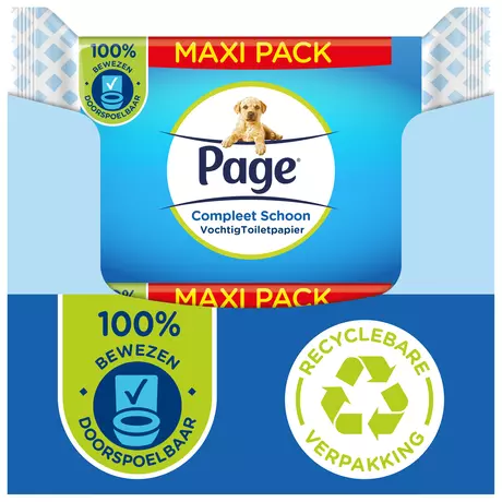 Page Fris & Schoon Vochtig Toiletpapier Maxi Pack