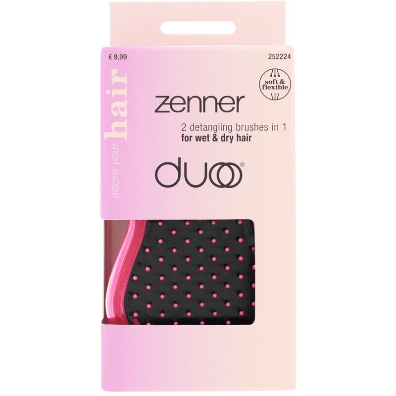 Zenner Duo Brush Roze/Zwart