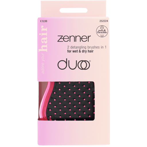 Zenner Duo Brush Roze/Zwart